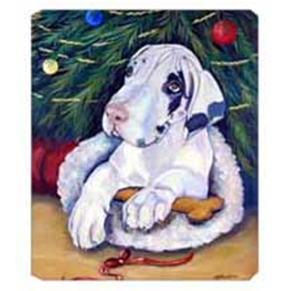 Skilledpower 8 x 9.5 in. Christmas Tree with Great Dane Mouse Pad; Hot Pad Or Trivet SK238427